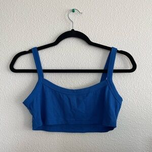 Shein blue crop top